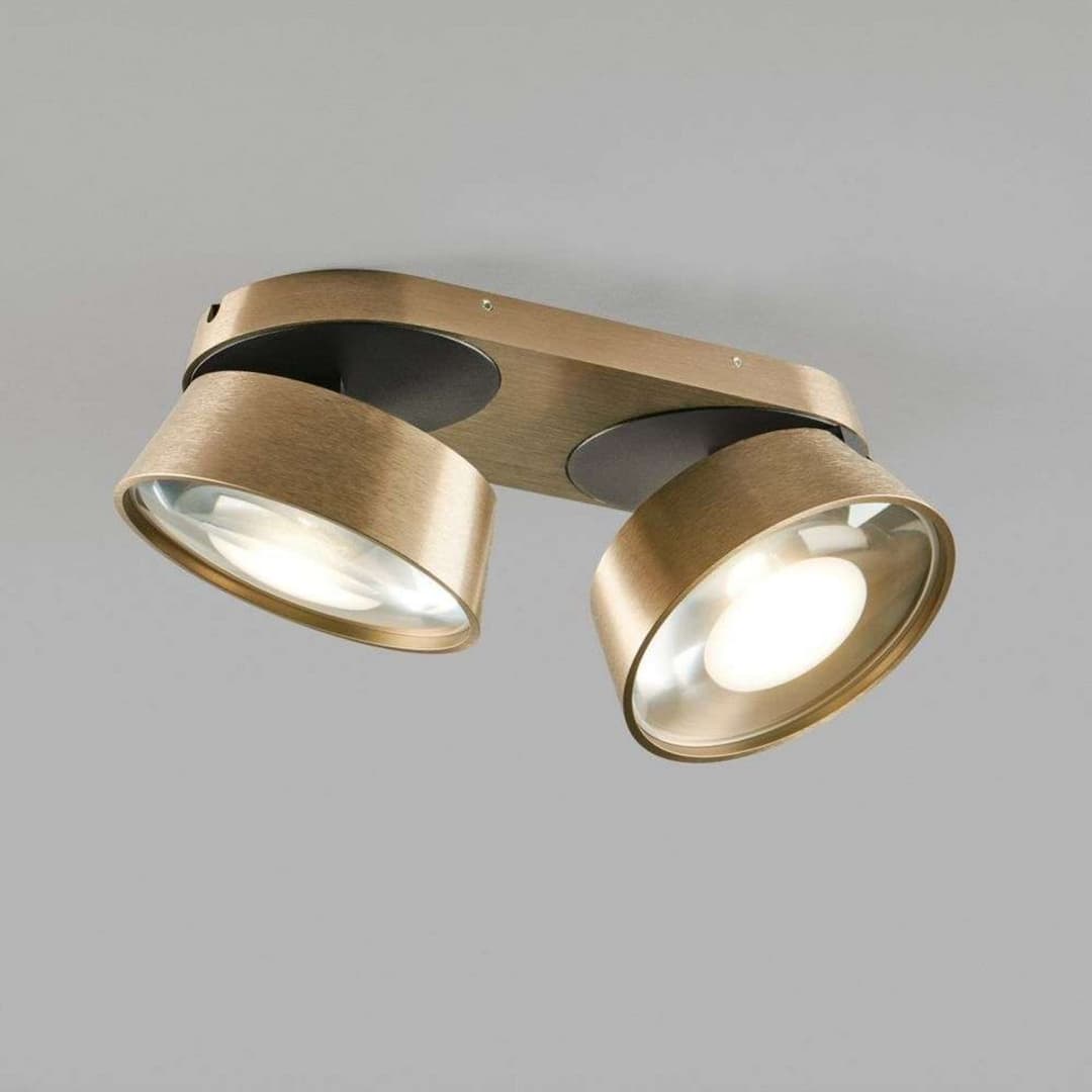 Vantage 2+ Deckenleuchte 2700K Brass - LIGHT-POINT - Wohnzimmer - Aluminium