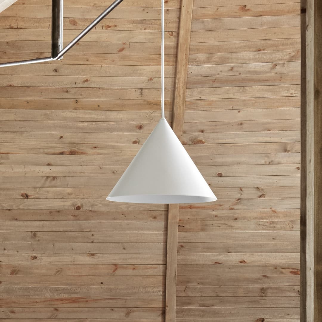 Benjamin Pendelleuchte Ø46 Matt White - Frandsen - Wohnzimmer - Design - Metall - Einflammig