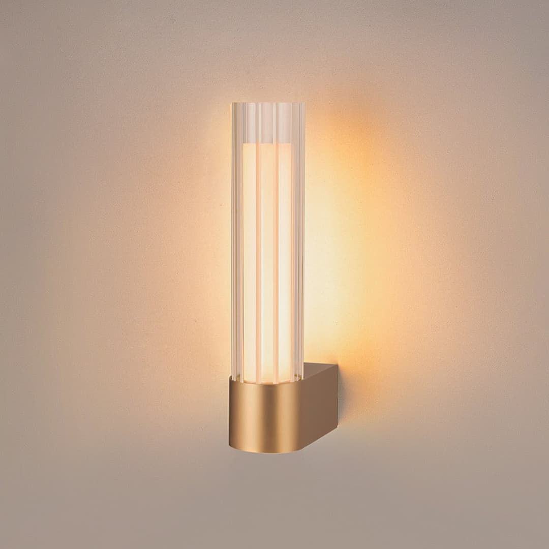 Lygant single LED-Wandleuchte, messingfarben, IP44, Aluminium - SLV - Badezimmer - Modern - Einflammig
