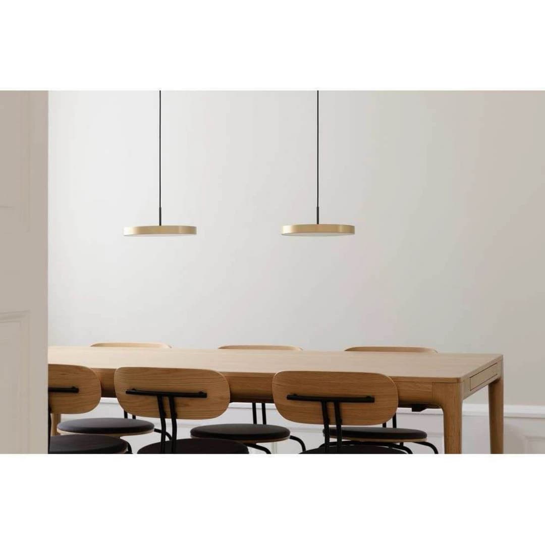 Asteria Plus Pendelleuchte Mini Brass/Black Top - UMAGE - Esszimmer - Metall