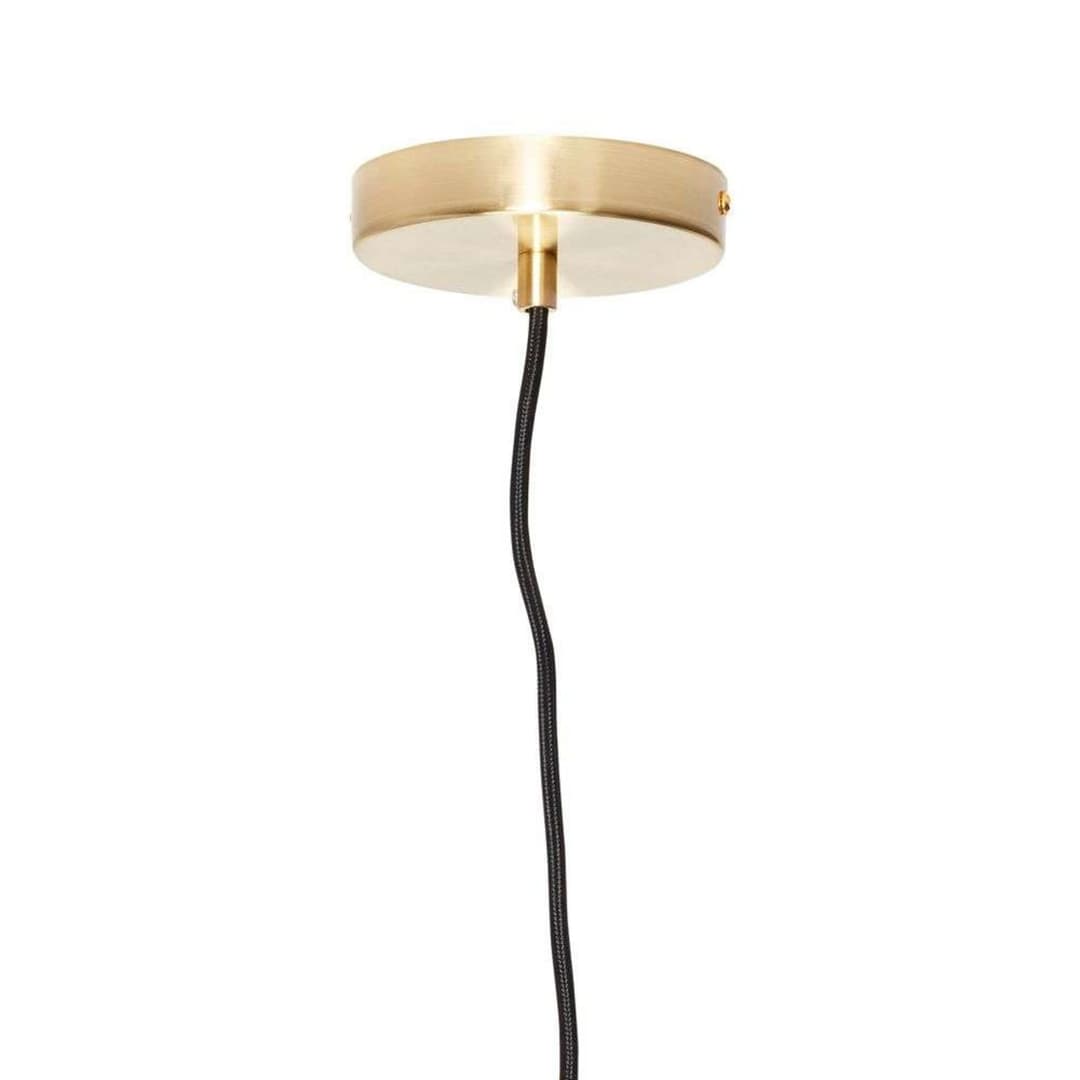 Muse Pendelleuchte Ø 40 cm opal/messing - HÜBSCH - Wohnzimmer - Skandinavisch - Glas - Einflammig