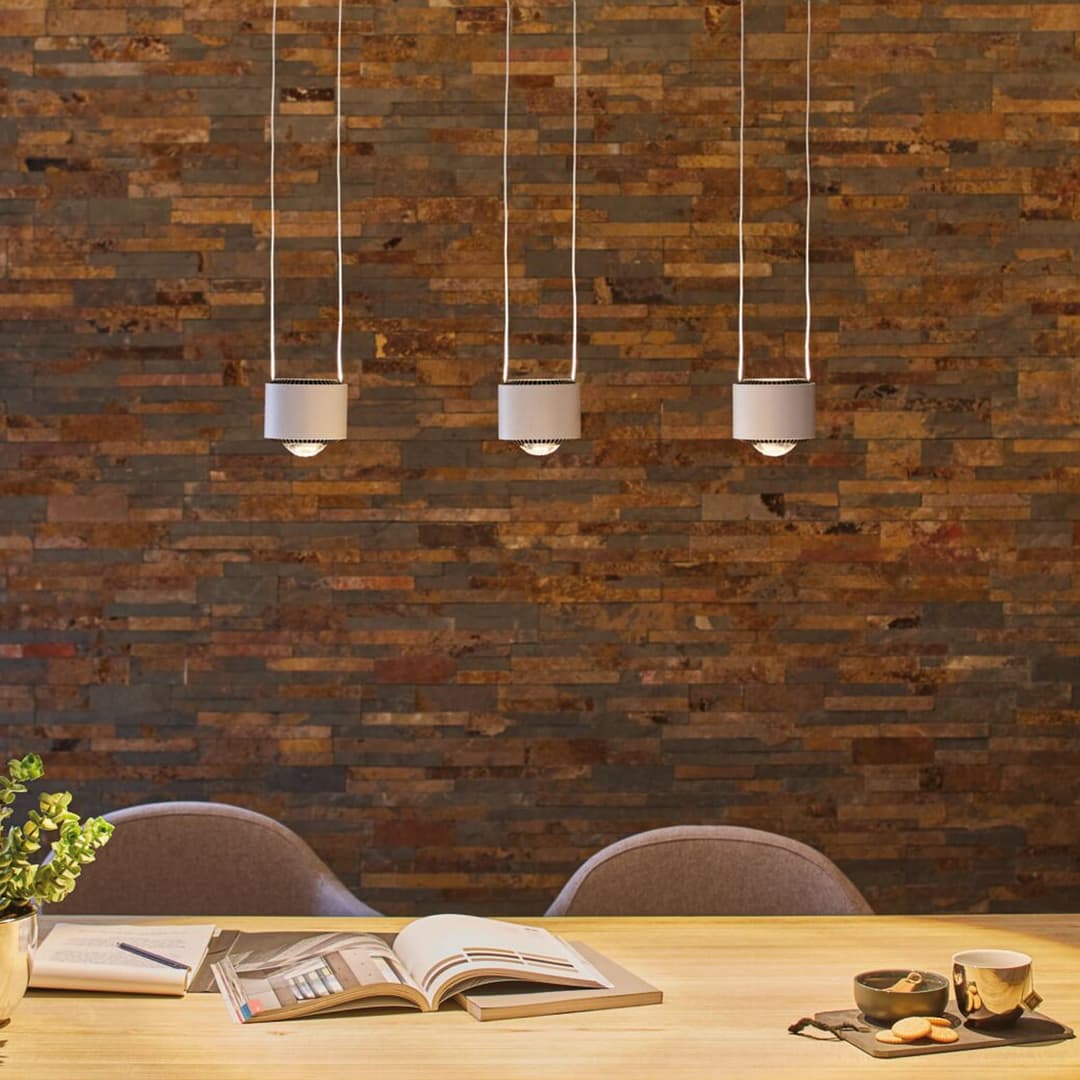 Aldan 3 Pendelleuchte Dim. Schwarz/Gebürstet Alu - Paulmann - Wohnzimmer - Modern - Aluminium - Mehrflammig