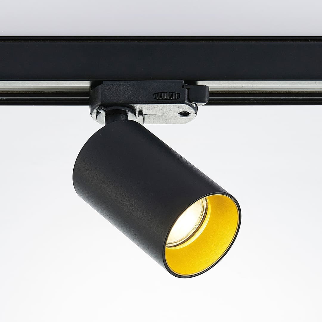 Brinja Schienenstrahler, 3-Phasen, schwarz, Ø 6 cm, zylindrisch, GU10 - Arcchio - Flurbereich - Modern - Aluminium - Einflammig