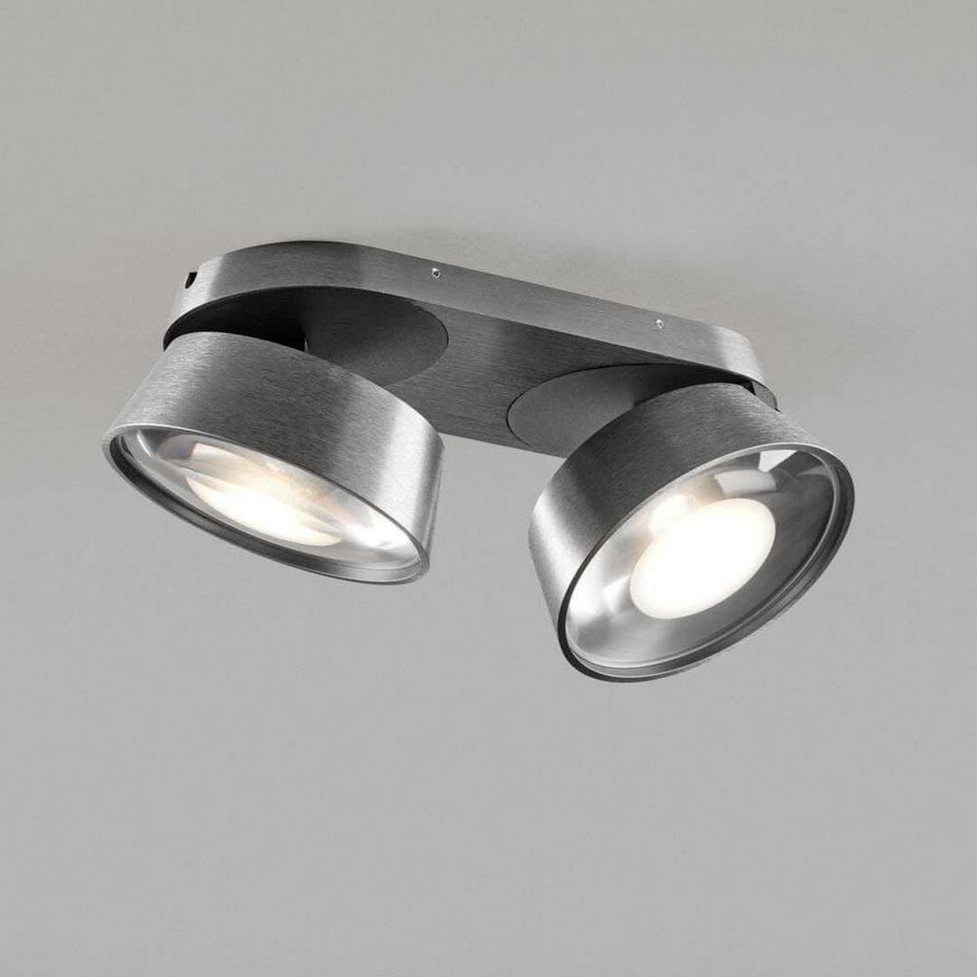 Vantage 2+ Deckenleuchte 2700K Titanium - LIGHT-POINT - Wohnzimmer - Aluminium