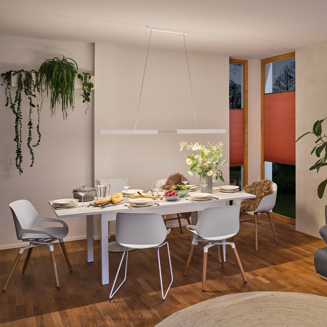 Aptare LED-Hängelampe, weiß, 2700K, smart, dim. - Paulmann - Wohnzimmer - Modern - Metall
