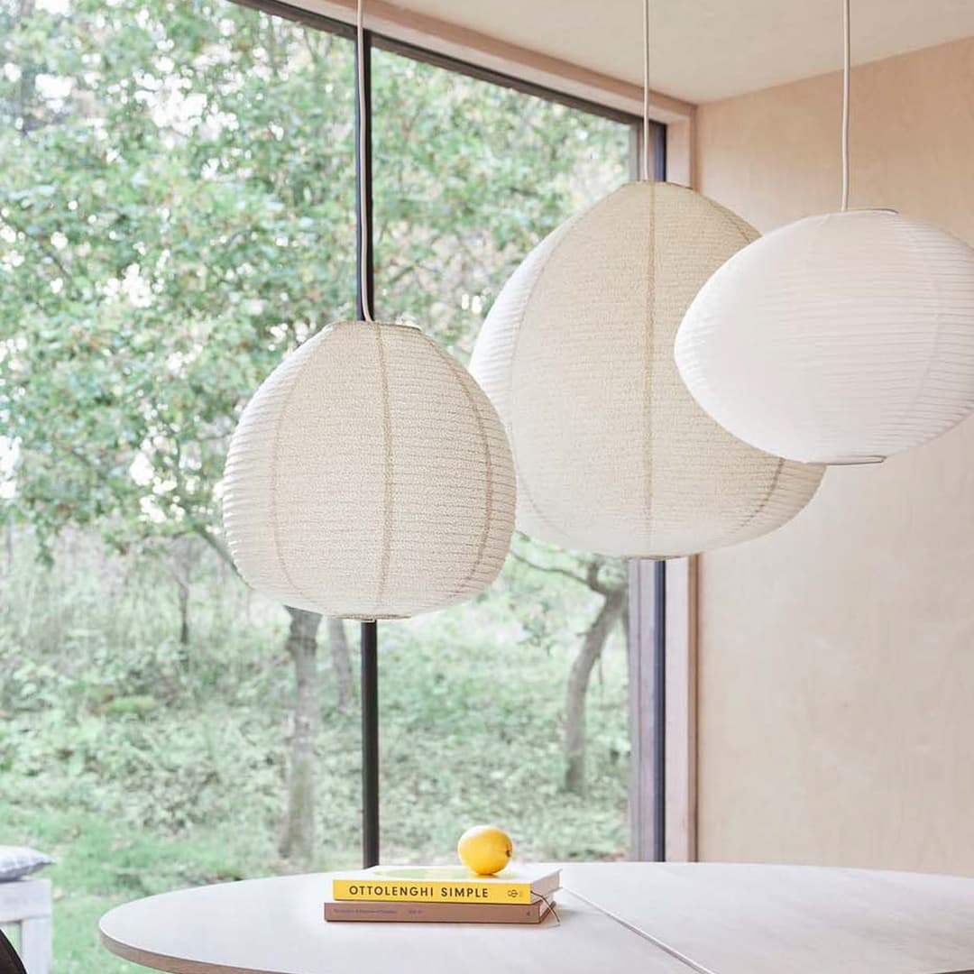 Moyo Lampenschirm, weiß, Ø 41cm, Papier - OYOY Living Design - Papier / Karton - Rund
