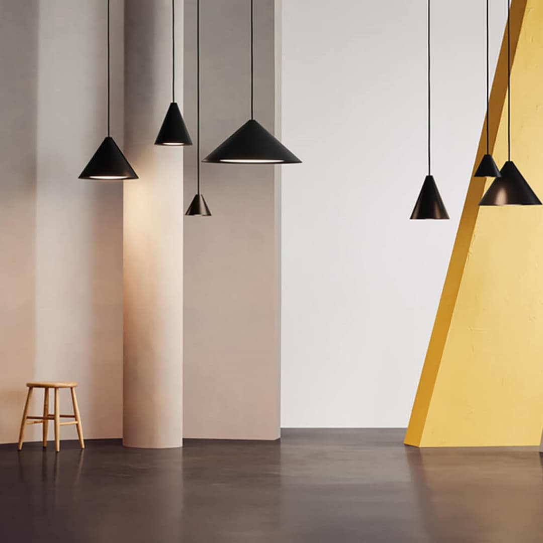 Keglen 650 LED Pendelleuchte Hvid - Louis Poulsen - Wohnzimmer - Aluminium