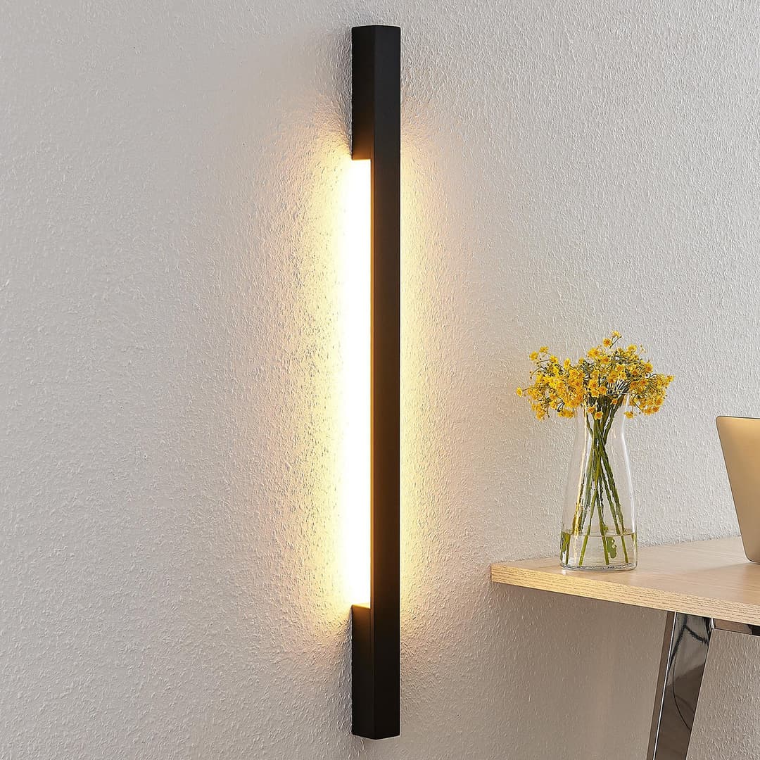 Ivano Wandleuchte H91 Black - Arcchio - Flurbereich - Modern - Aluminium - Eckig