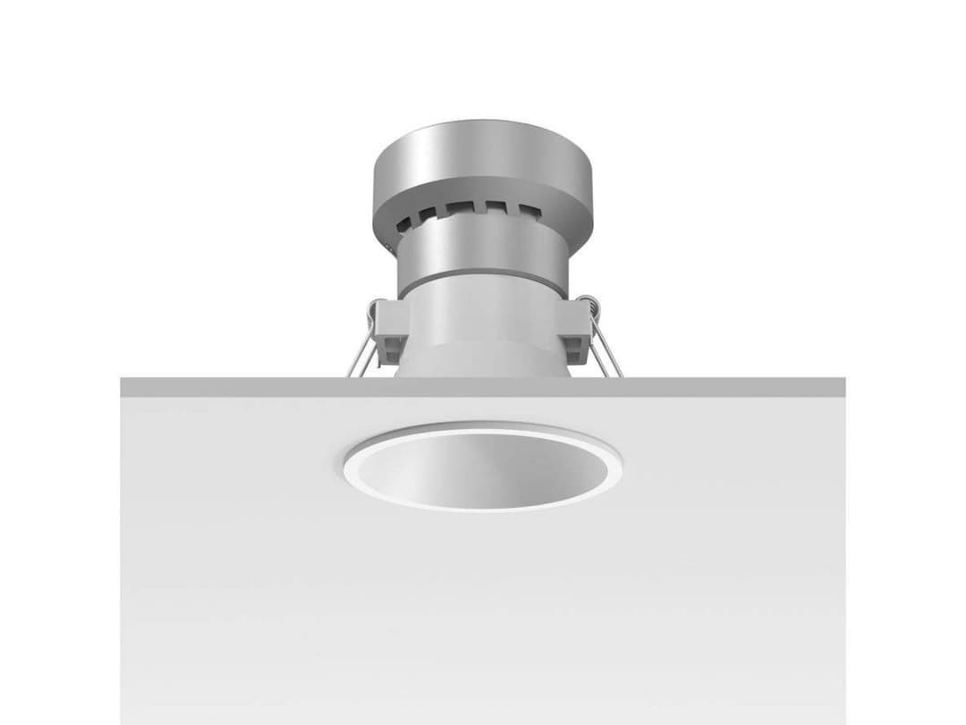Easy Kap 50 Fixed LED Einbauspots Optic Medium White - Flos - Wohnzimmer - Aluminium