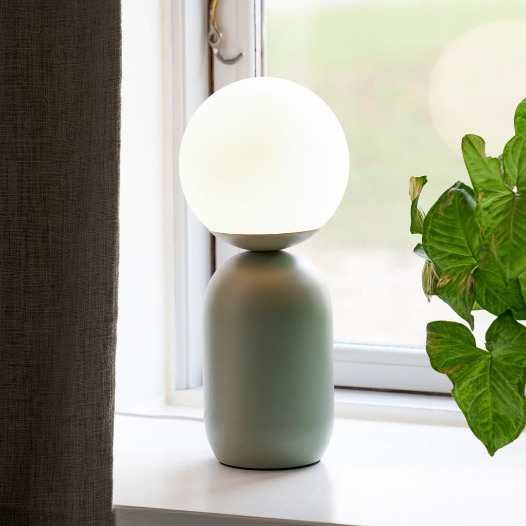 Notti Tischleuchte Green - Nordlux - Wohnzimmer - Skandinavisch - Metall - Mit Schirm
