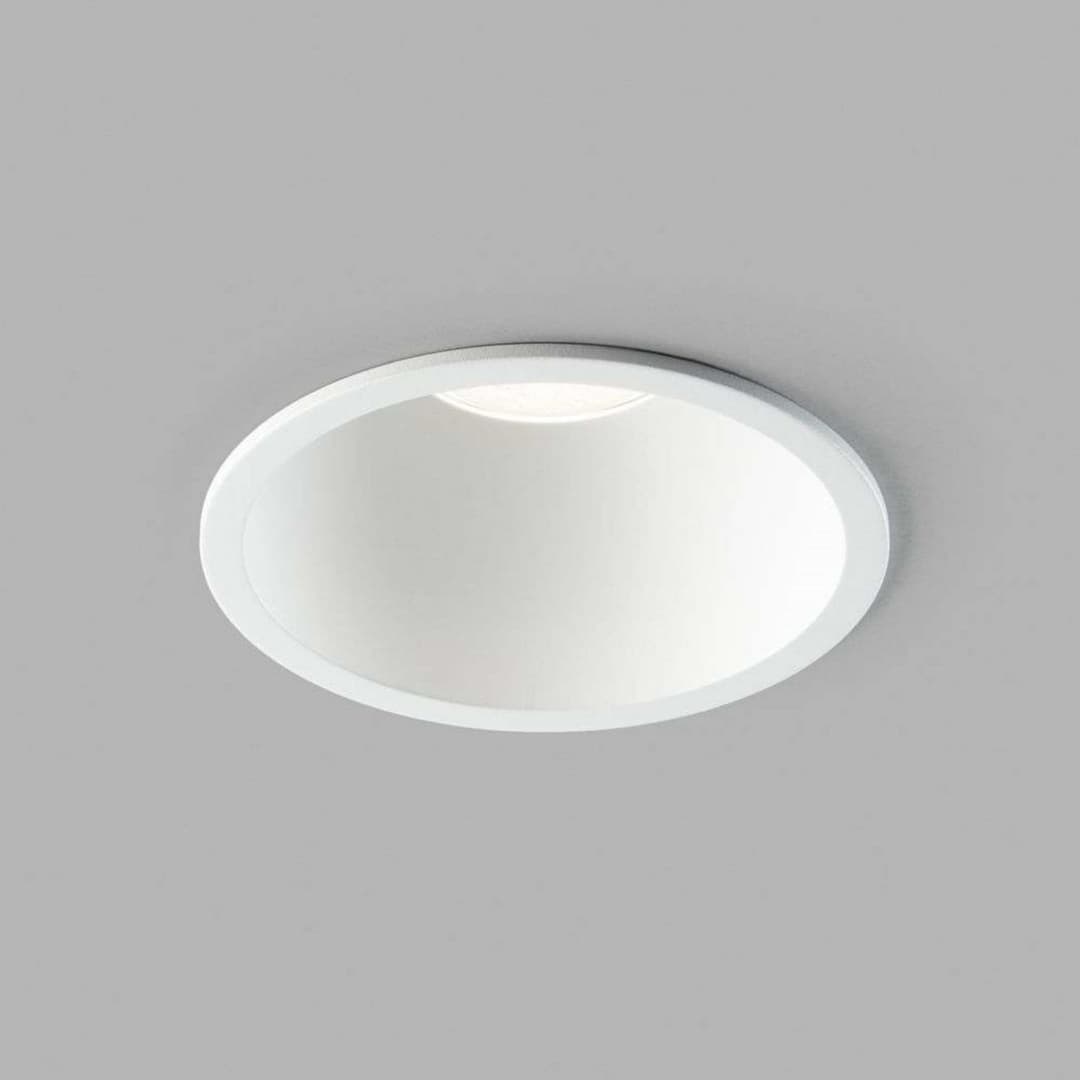 Curve II LED-Einbauspot, weiß, Ø 11 cm, IP54 - LIGHT-POINT - Wohnzimmer - Aluminium