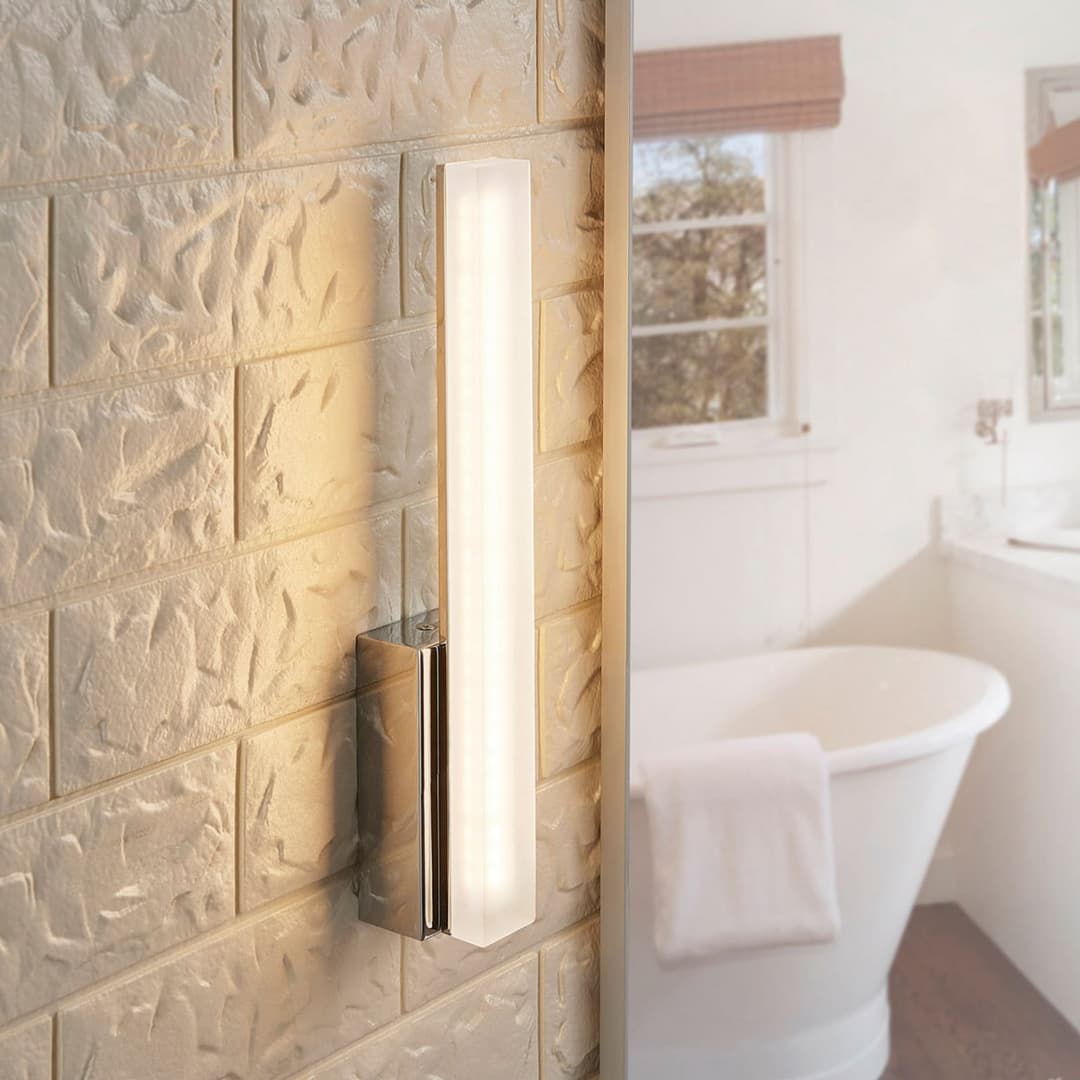Julie Wandleuchte IP44 White/Chrome - Lucande - Badezimmer - Modern - Metall - Eckig