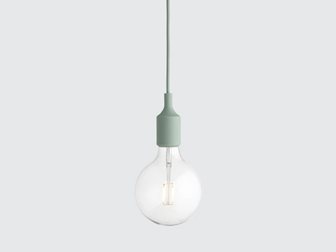 E27 Pendelleuchte, hellgrün, Ø 12,5 cm - Muuto - Esszimmer - Design - Kunststoff