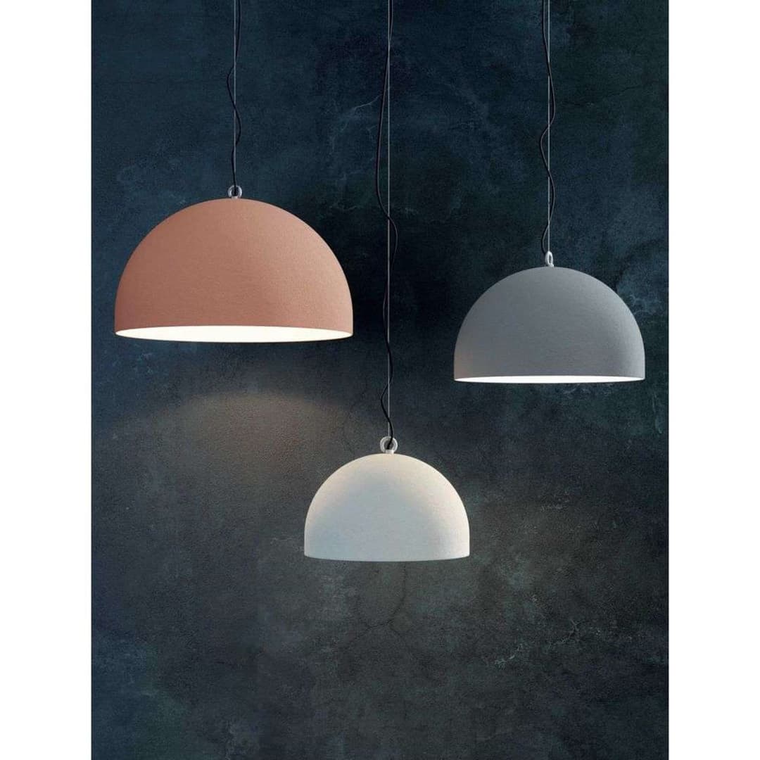 Urban Concrete Dome Hängelampe, Ø50cm, pink - Diesel Living Diesel Living with Lodes - Esszimmer - Beton