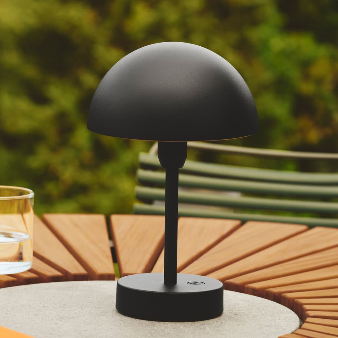 Ellen To-Go Portable Tischleuchte IP44 Black - Nordlux - Balkon - Aluminium - Einflammig