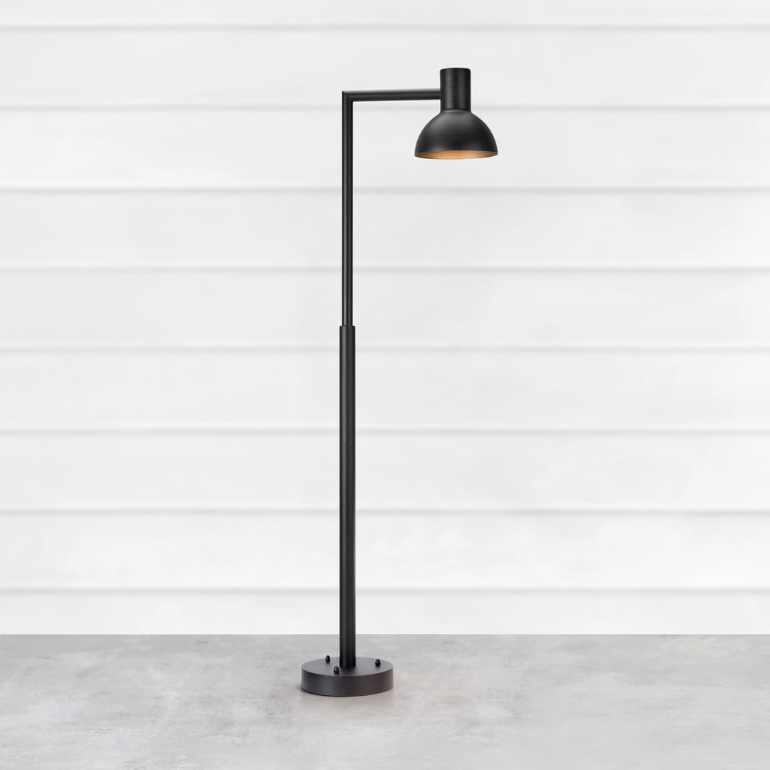 Nubi LED-Wegelampe, schwarz, IP44, dimmbar, Höhe 115 cm - Markslöjd - Skandinavisch - Edelstahl - Einflammig