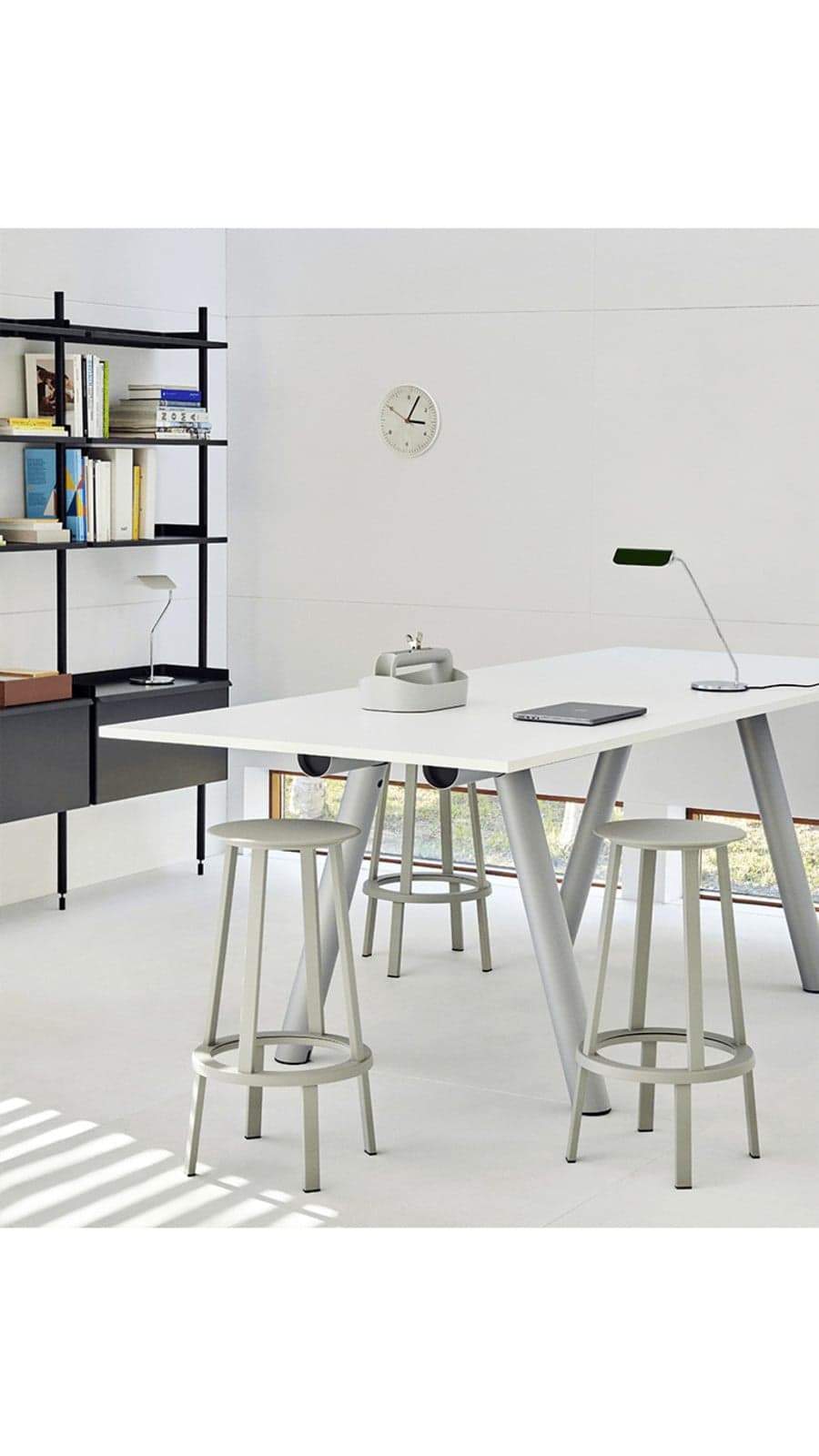 Apex Tischleuchte Oyster White - HAY - Wohnzimmer - Aluminium