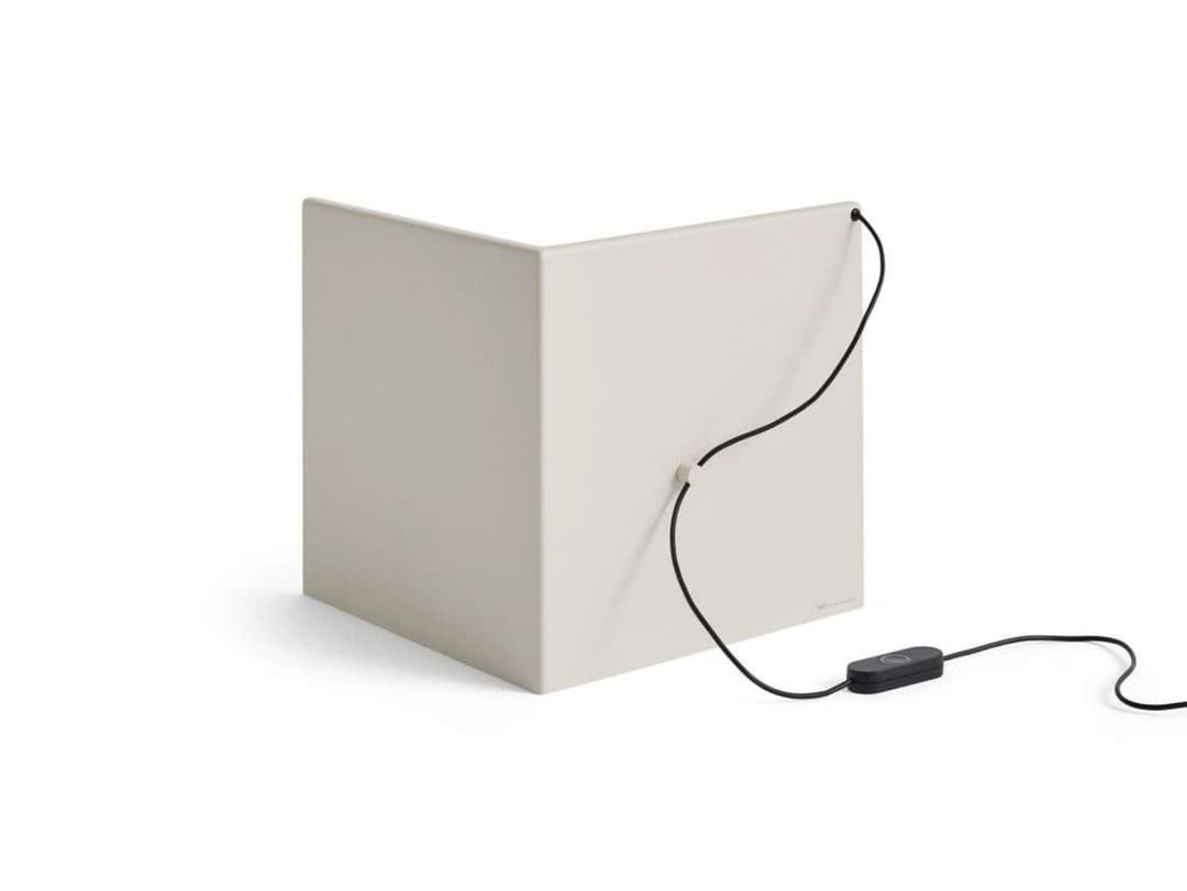 LBM Corner Tischleuchte Oyester White - HAY - Wohnzimmer - Metall