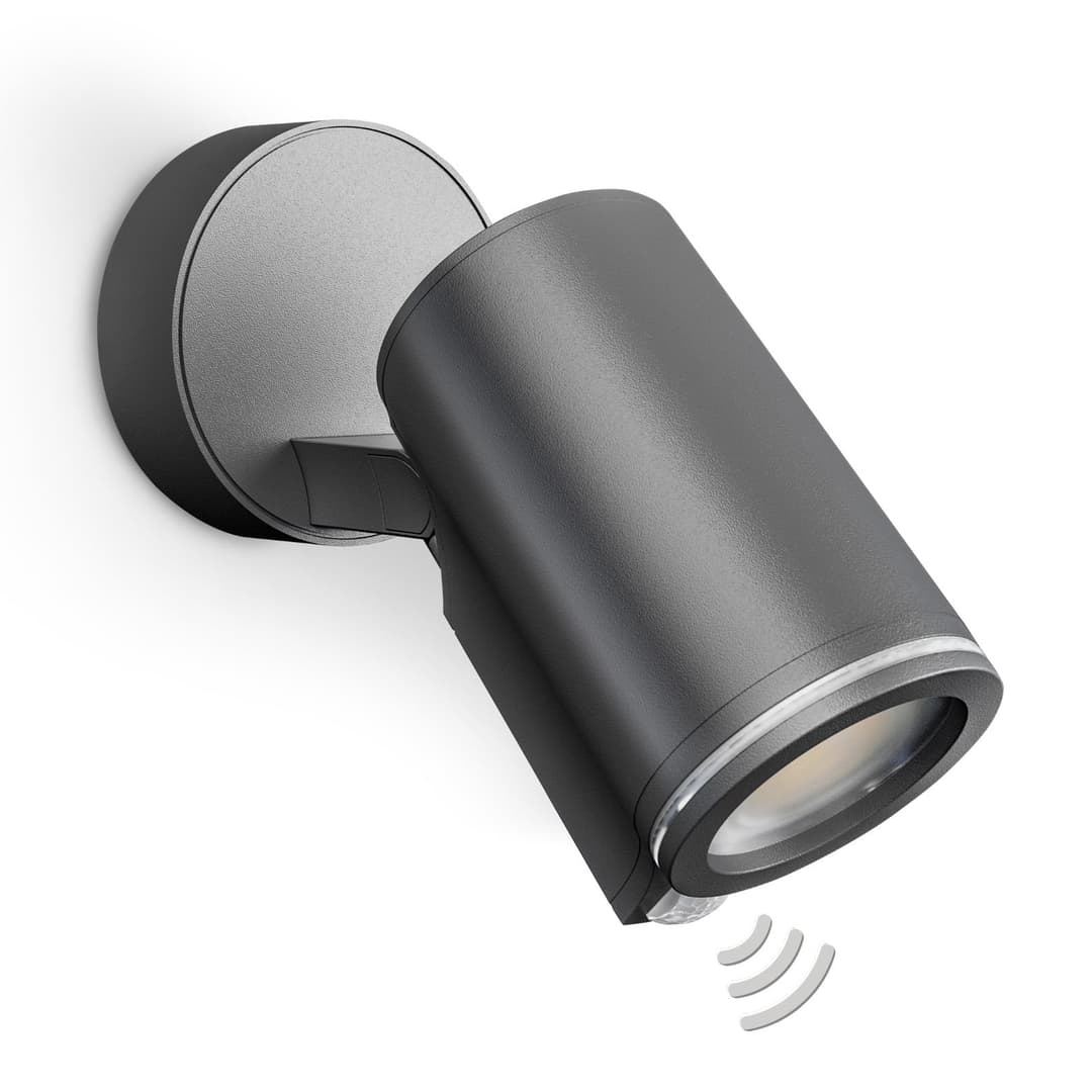 One SC Smart Sensor-Außenstrahler anthrazit IP44 - STEINEL Spot One SC - Modern - Metall - Einflammig