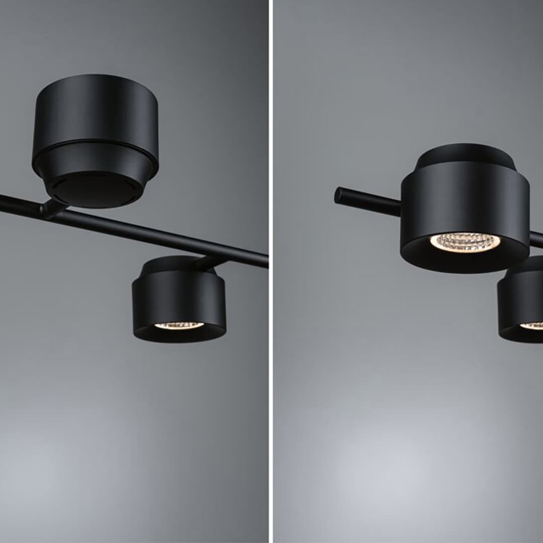 Puric Pane 6 Pendelleuchte 3-step Schwarz - Paulmann Puric Pane I - Wohnzimmer - Modern - Metall - Mehrflammig