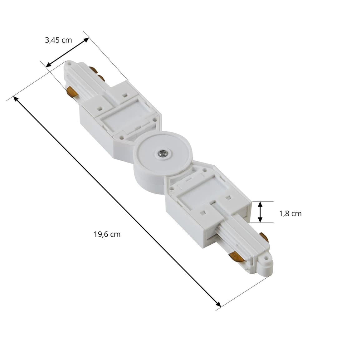 Linaro Track Connector Einstellbar Weiß - Lindby - Kunststoff