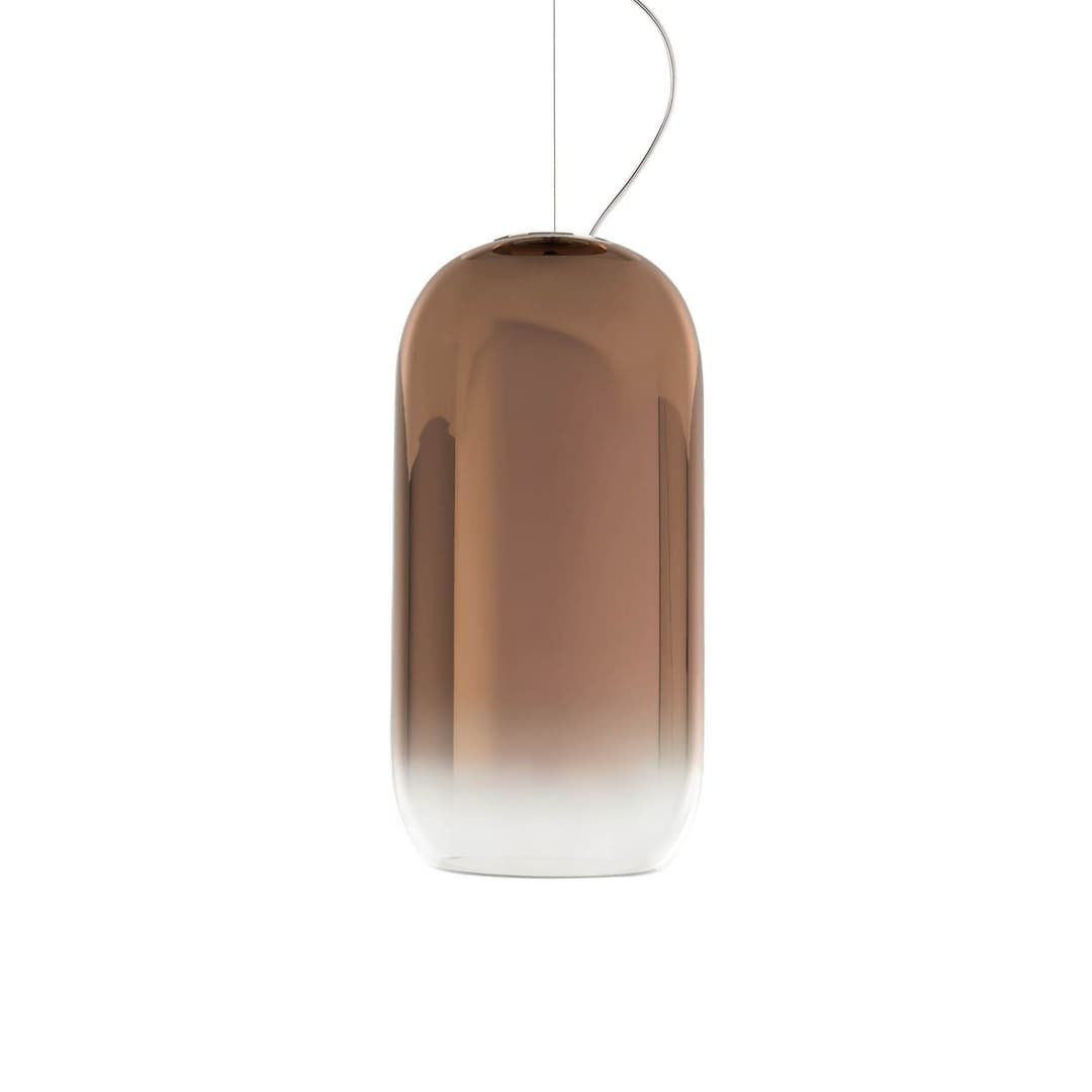 Gople Mini Pendelleuchte Copper - Artemide - Wohnzimmer - Design - Glas - Einflammig