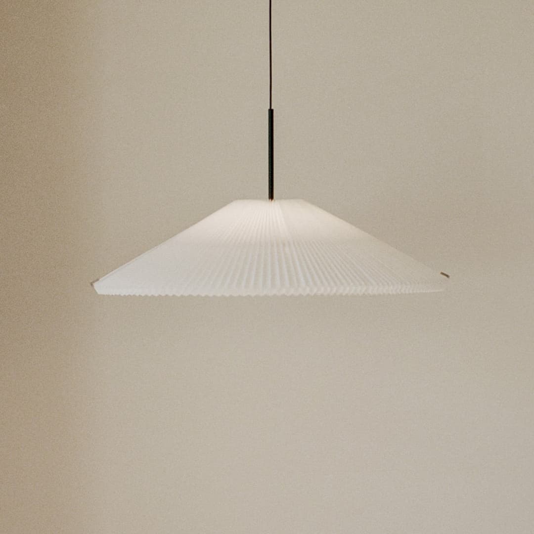 Nebra Pendelleuchte Small White - New Works - Wohnzimmer - Design - Stoff / Textil - Einflammig