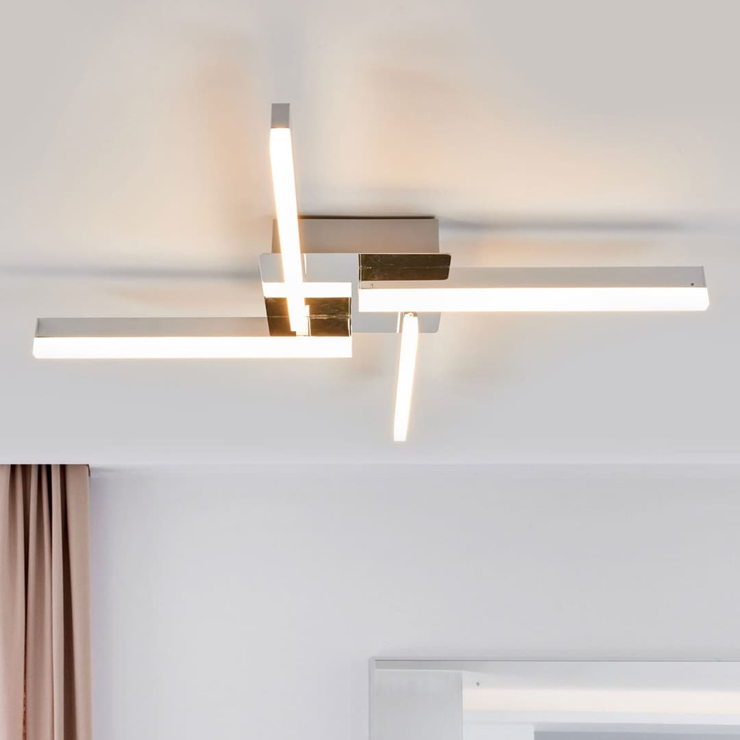 Patrik Deckenleuchte White - Lindby - Badezimmer - Modern - Metall - Mehrflammig