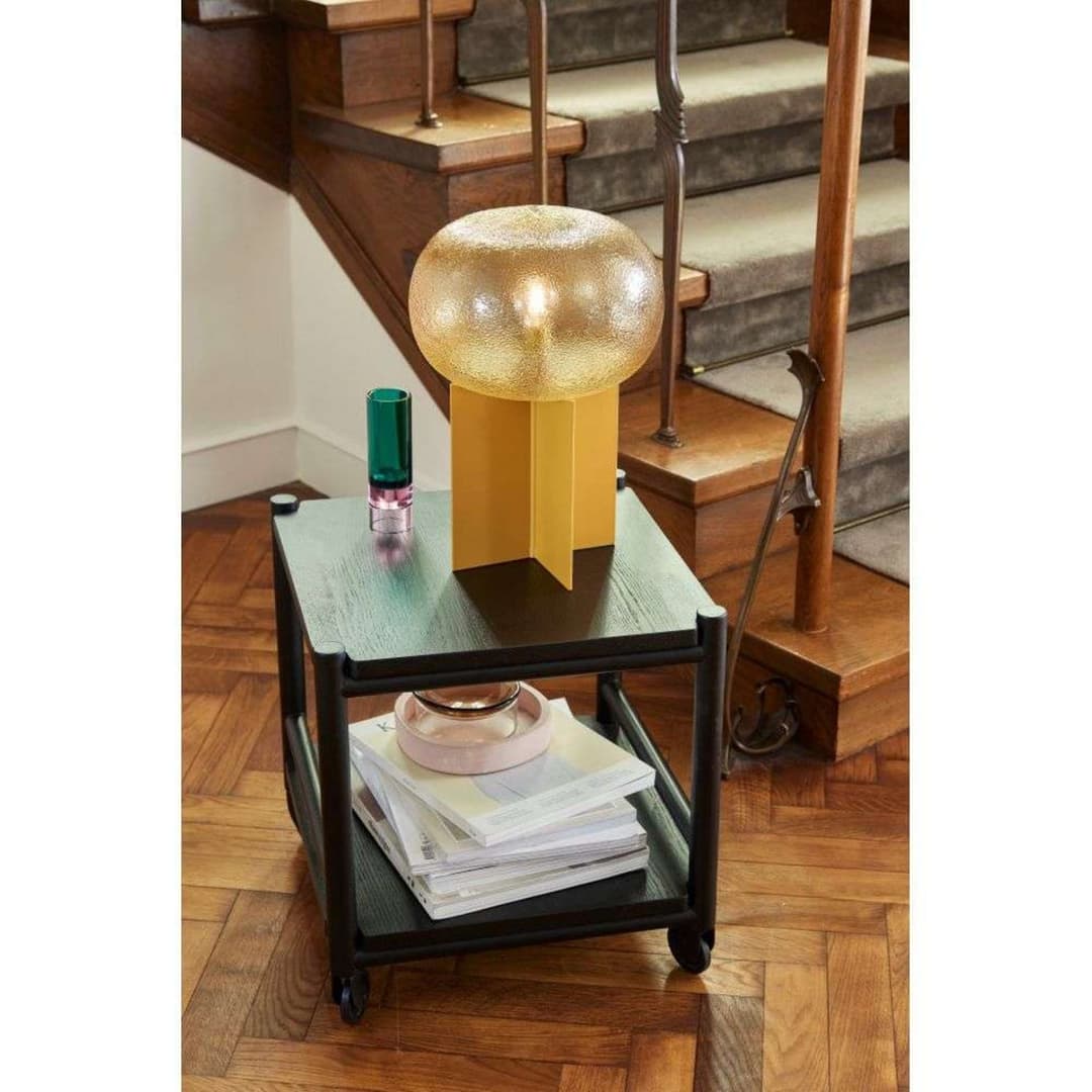 Podium Tischleuchte H36 Amber - Hübsch - Wohnzimmer - Vintage - Metall