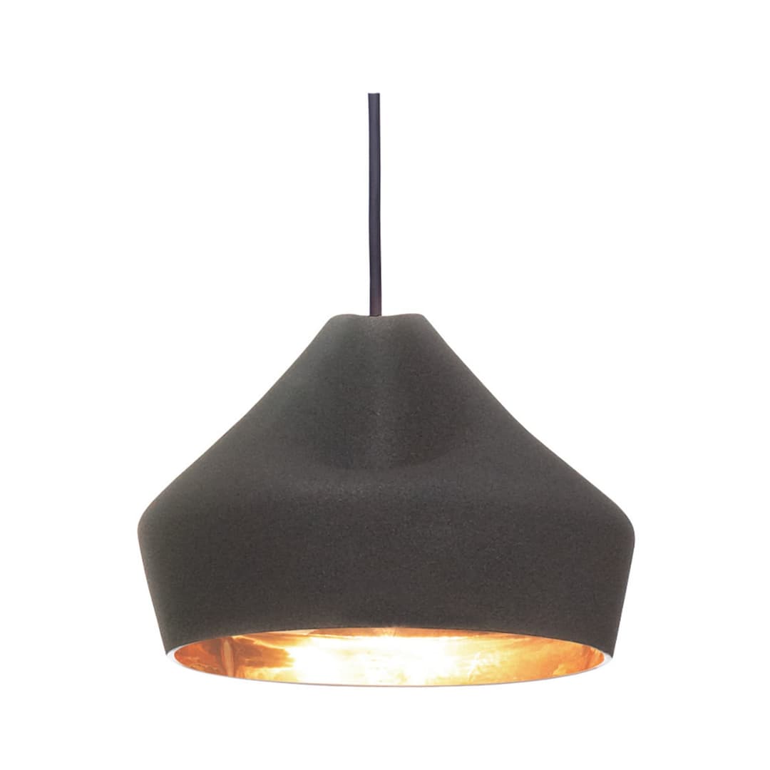 Pleat Box 24 LED Pendelleuchte Schwarz/Gold - Marset - Wohnzimmer - Keramik