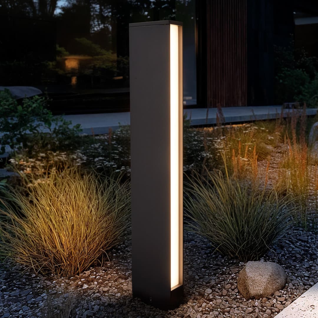 Lirka 2 Außen Gartenleuchte Dark Grey/White - Lucande - Terrasse - Modern - Aluminium - Eckig