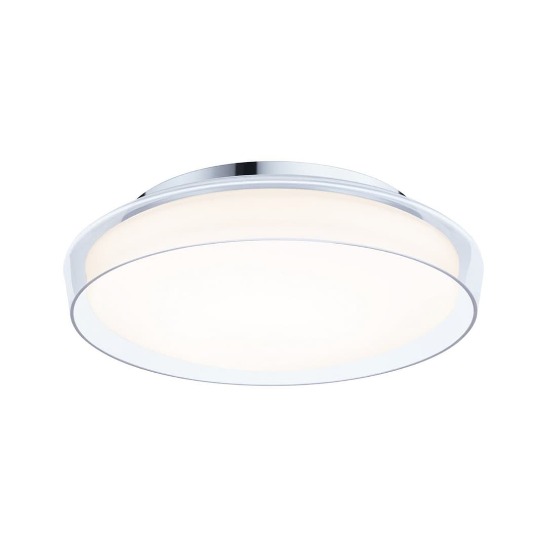 Luena LED-Deckenleuchte, IP44, chrom, Ø 35 cm - Paulmann - Badezimmer - Modern - Metall - Bündig