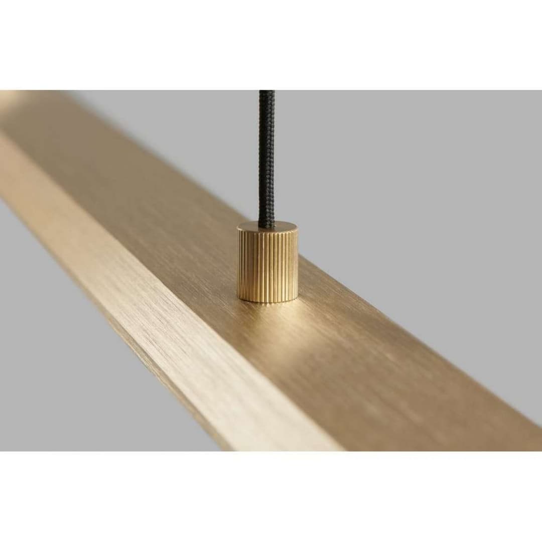 Slim S1800 Pendelleuchte, messing, 2700/3000K - LIGHT-POINT - Esszimmer - Aluminium - Balken