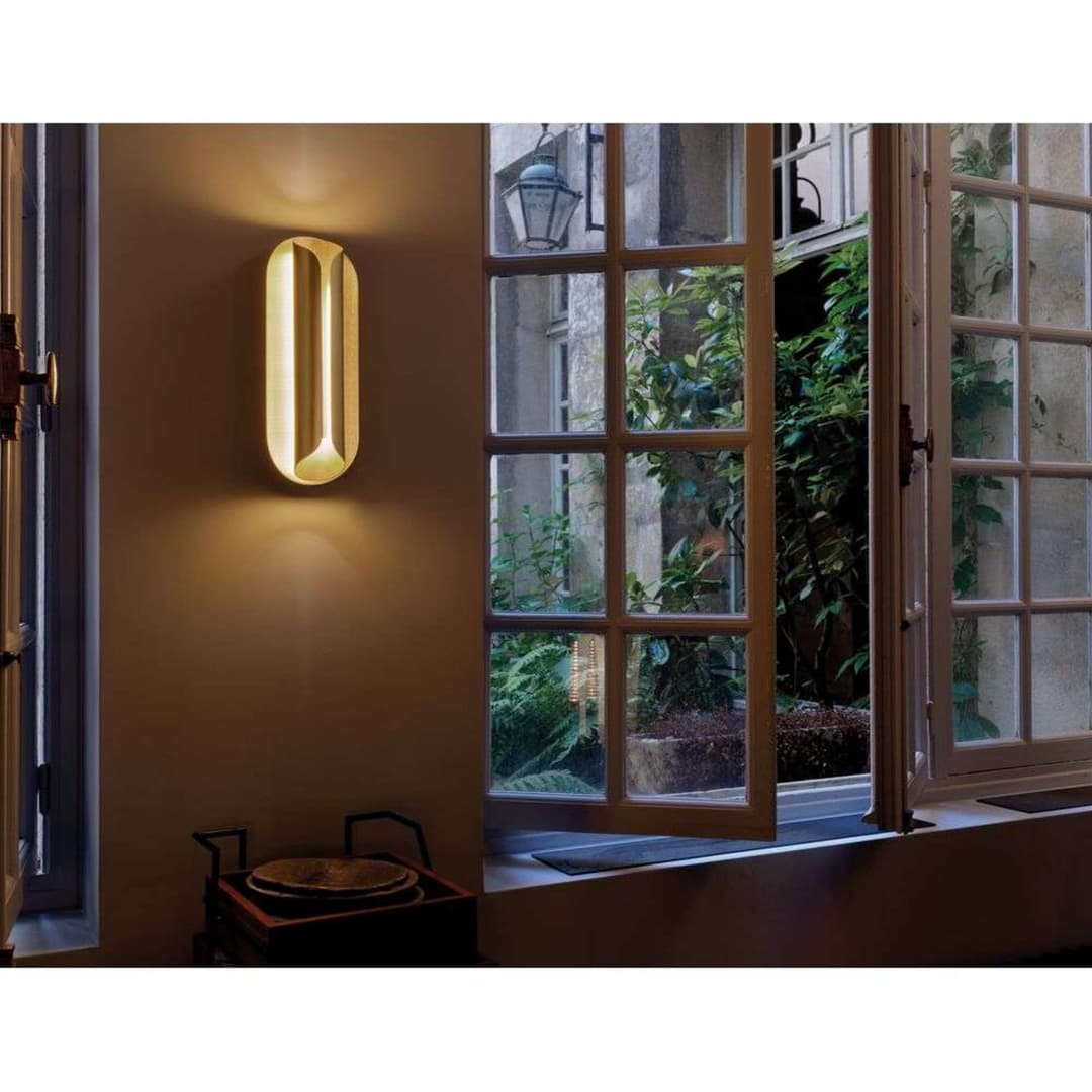 Rosalie Wandleuchte L40 Gold - DCW - Wohnzimmer - Aluminium