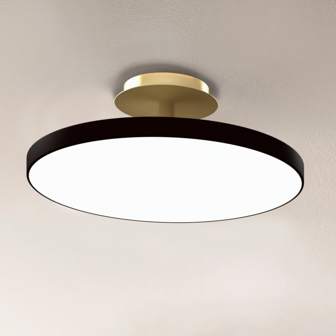 Asteria UP PLUS LED-Deckenlampe, schwarz, 60 cm, CCT - UMAGE - Wohnzimmer - Design - Metall - Mit Abstand