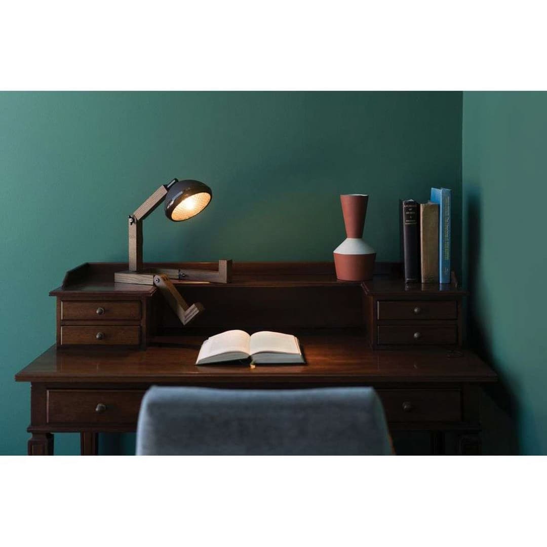 Mr. Wattson Tischlampe 28cm schwarz matt, Piffany Copenhagen - Wohnzimmer - Design - Holz - Einflammig