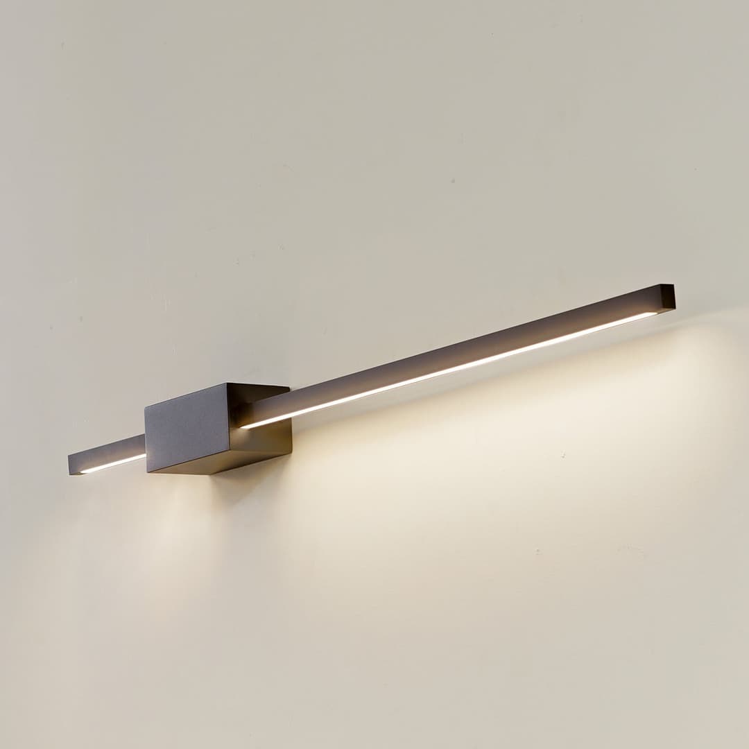 Skaila LED Wandleuchte Schwarz - Lucande Skalia - Esszimmer - Modern - Aluminium - Einflammig