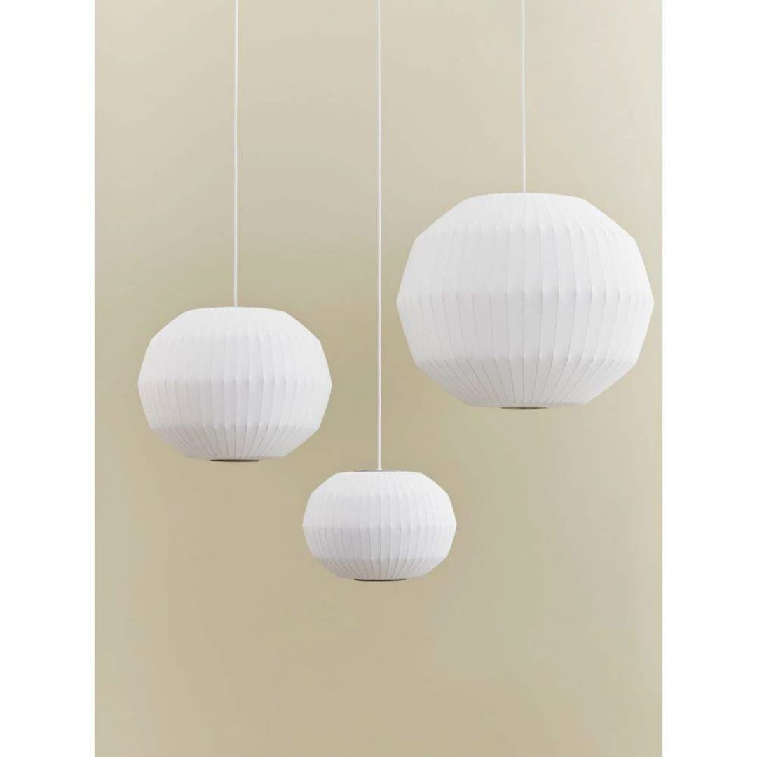 Nelson Angled Sphere Bubble Pendellampe L - Herman Miller - Wohnzimmer - Kunststoff