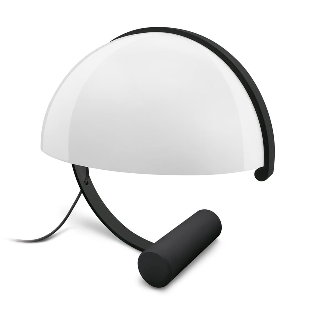 Meta Tischlampe, schwarz, Höhe 37,5 cm - Stilnovo - Wohnzimmer - Design - Metall - Mit Schirm