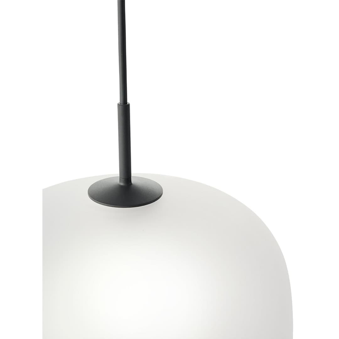 Rime Pendelleuchte Ø37 White/Black - Muuto - Esszimmer - Glas