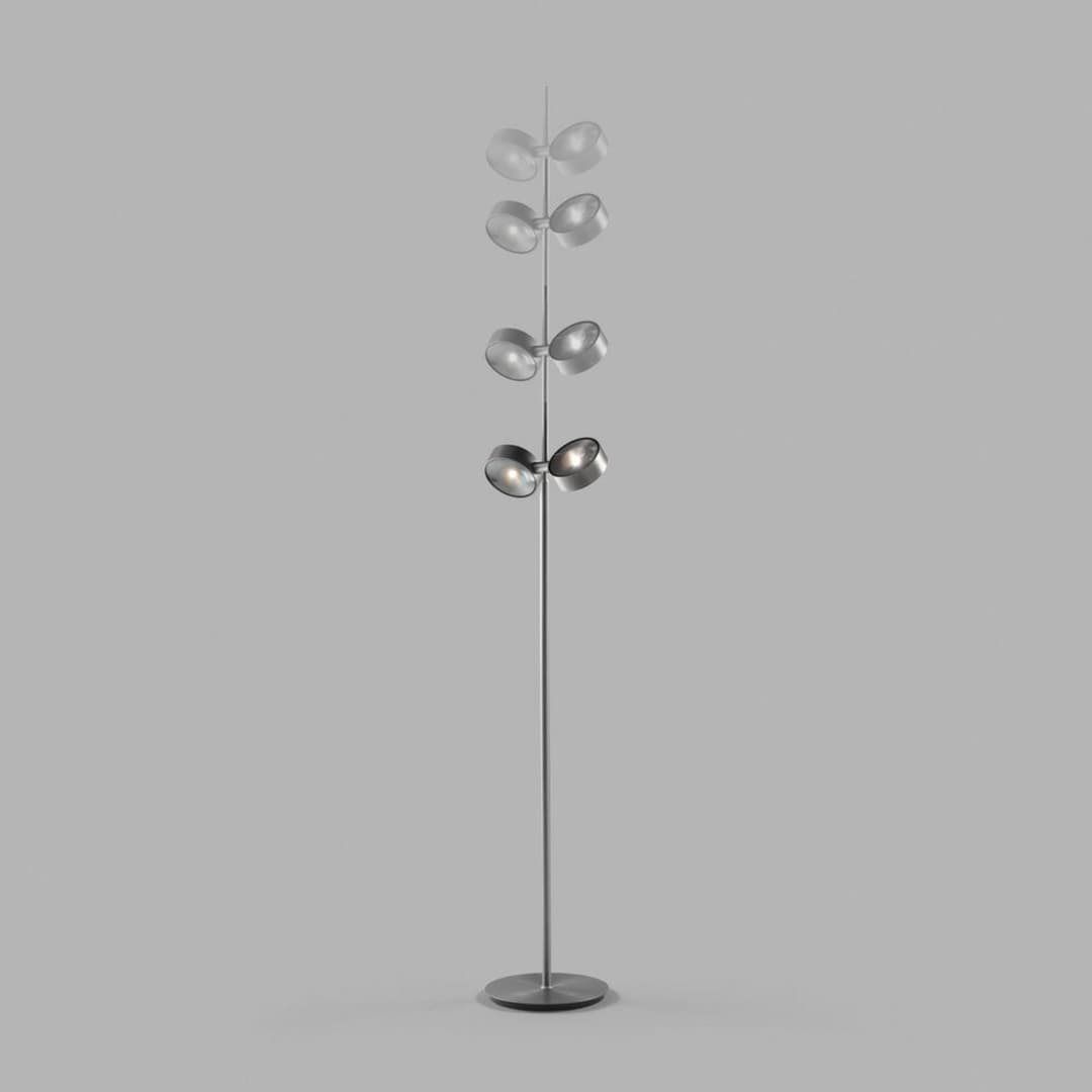 Orbit Stehleuchte Touchless Titanium - LIGHT-POINT - Wohnzimmer - Aluminium