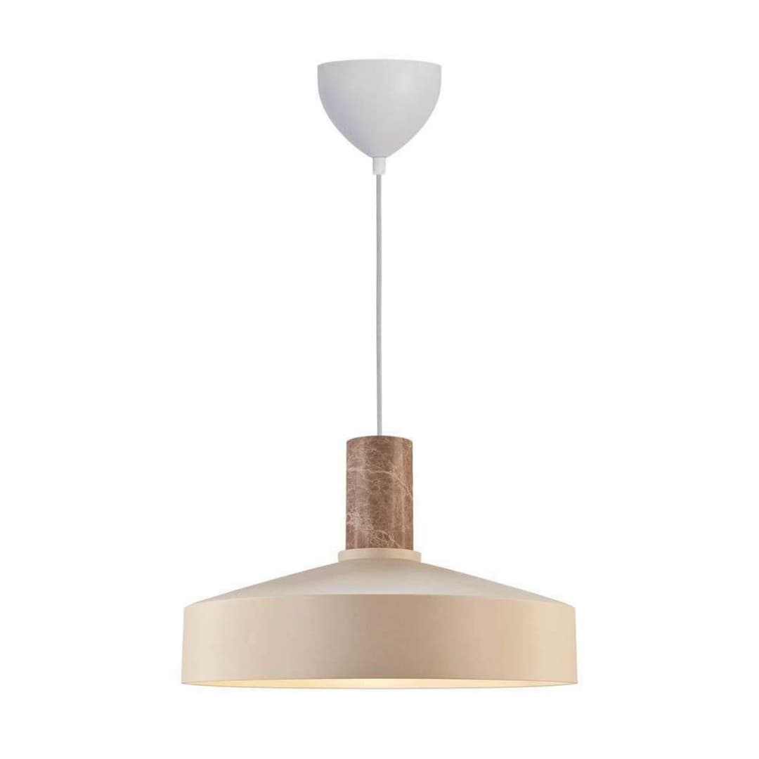 Elvas Pendelleuchte Beige - Nordlux - Esszimmer - Skandinavisch - Metall - Einflammig