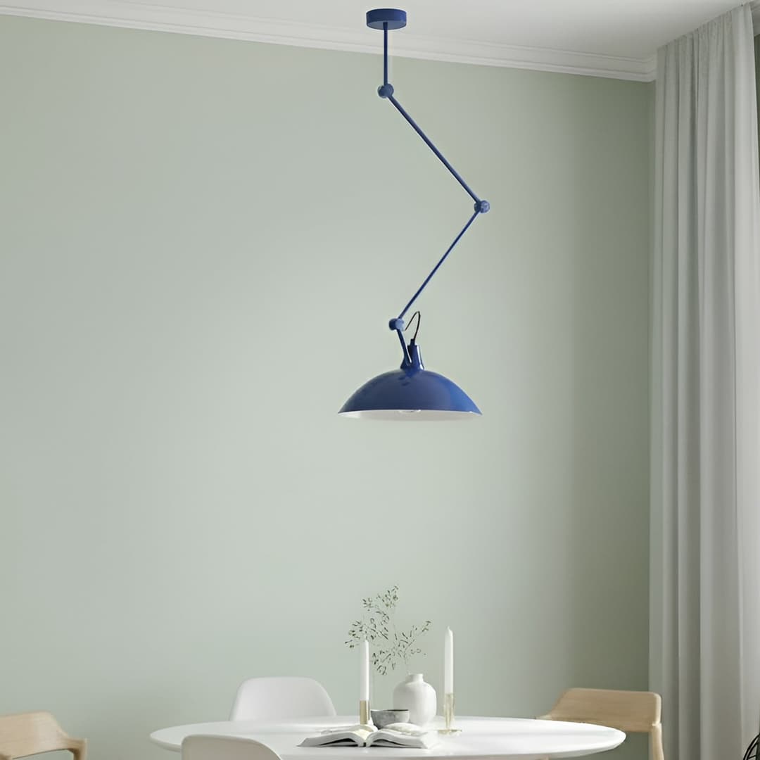 Melos Hängeleuchte, blau, Ø 36 cm, Metall - Aldex - Wohnzimmer - Skandinavisch - Einflammig