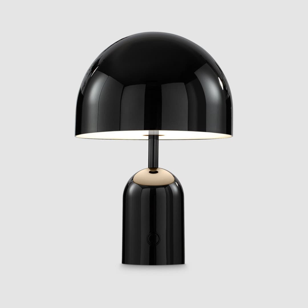 Bell Portable Tischleuchte H28 Black - Tom Dixon - Wohnzimmer - Design - Kunststoff - Einflammig