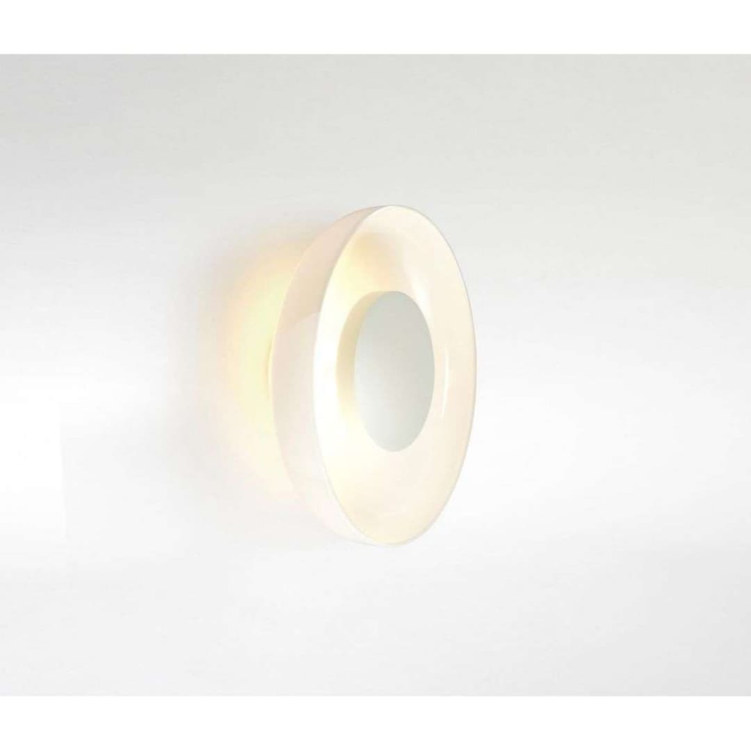 Aura Plus Wandleuchte On/Off Opal - Marset - Wohnzimmer - Design - Glas - Rund