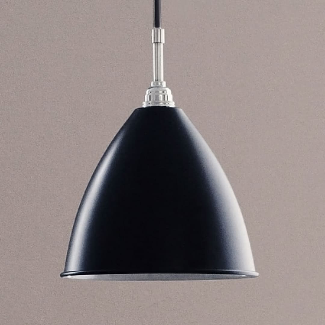 Bestlite BL9 Pendelleuchte Ø16 Krom/Sort - GUBI - Wohnzimmer - Design - Metall - Einflammig