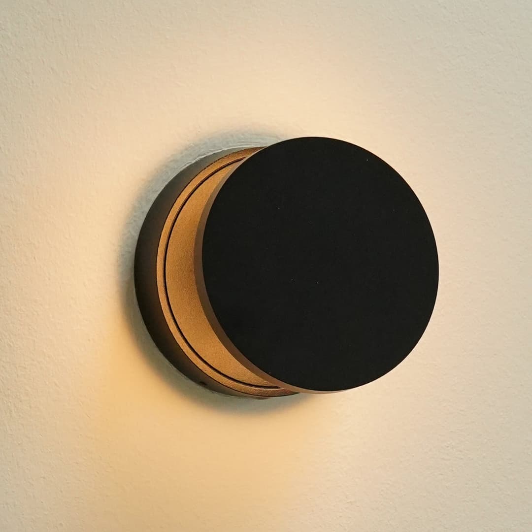 Dot W120 Wandleuchte Schwarz - Antidark - Schlafzimmer - Aluminium
