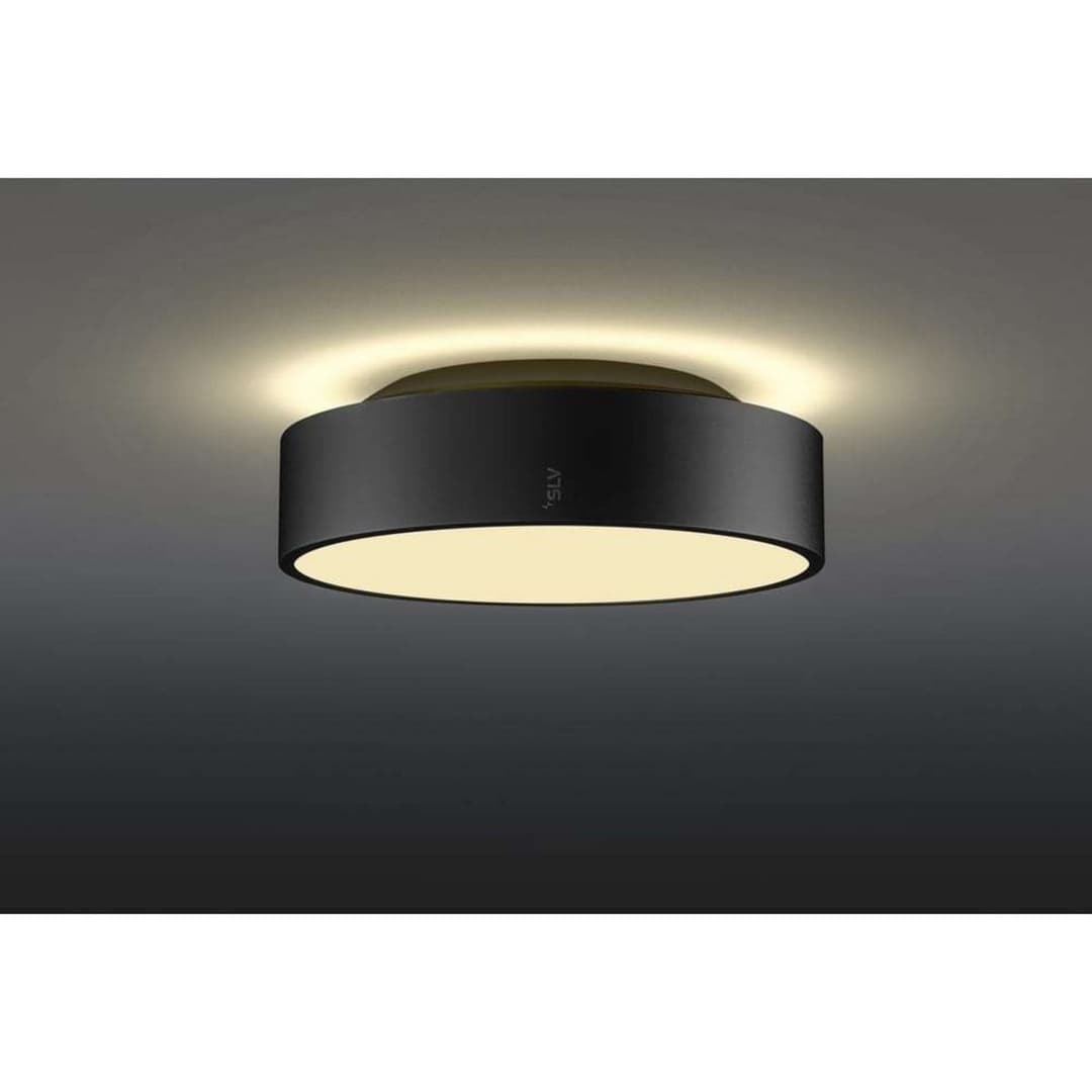 Medo 30 Wand-/Deckenleuchte 2700/3000/4000K Black - SLV - Wohnzimmer - Aluminium