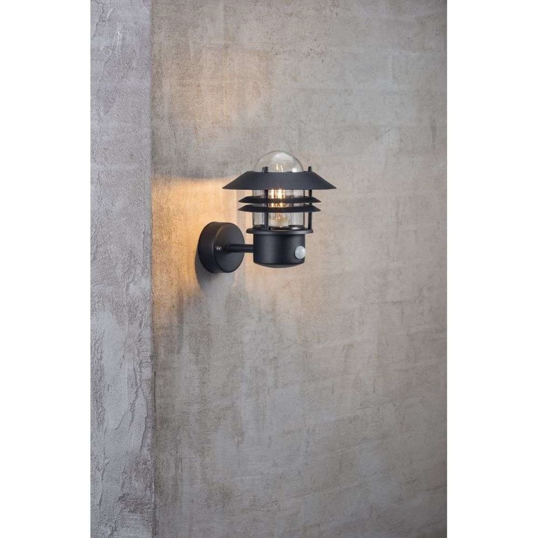 Blokhus Up Wandleuchte w/Sensor Black - Nordlux - Metall