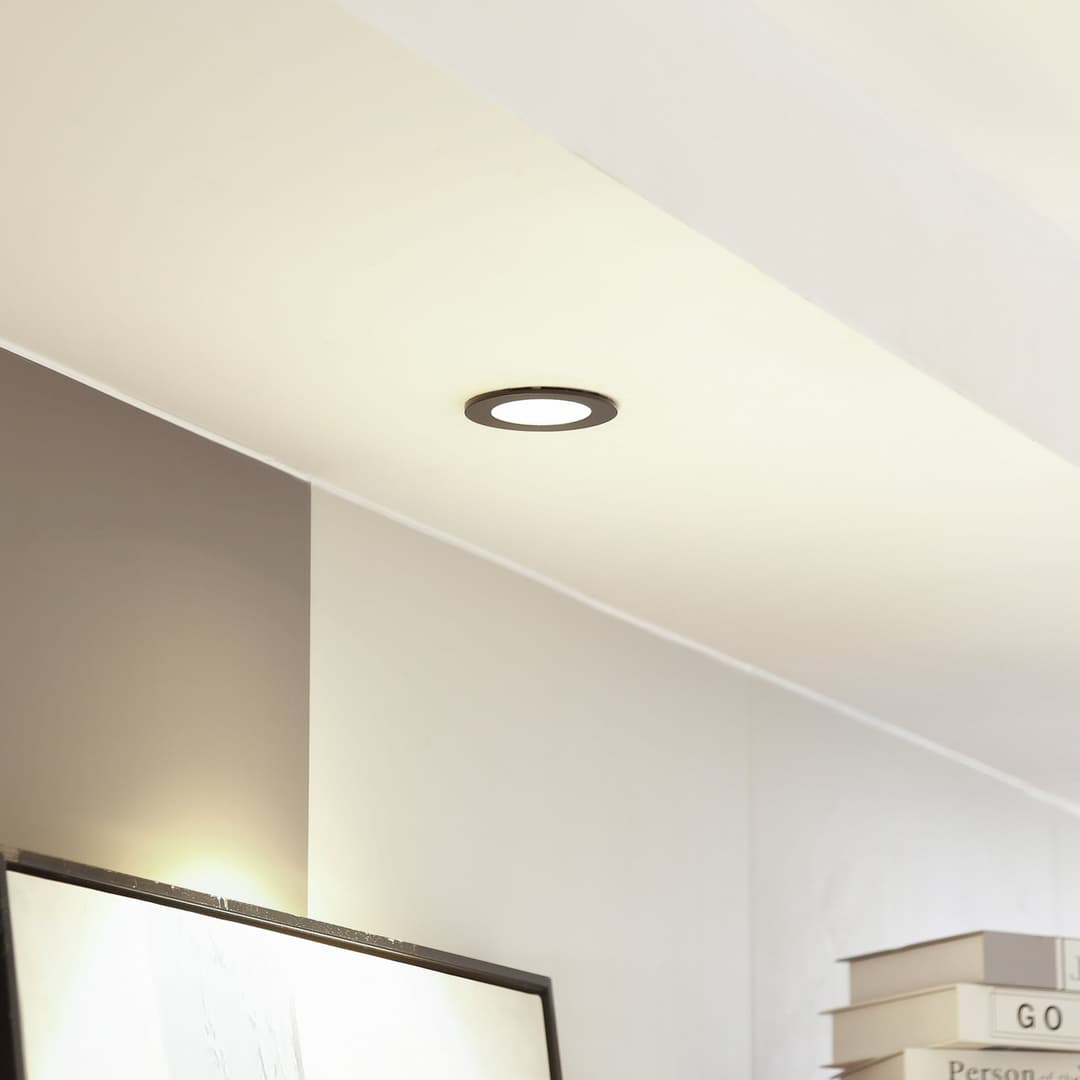 Aryx LED Einbauspots 2700K IP65 Schwarz - Arcchio - Wohnzimmer - Modern - Metall - Einflammig